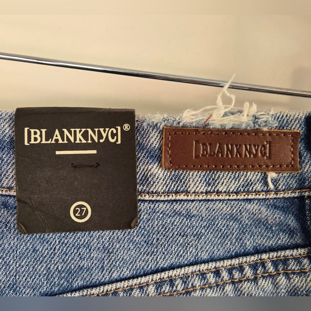 BlankNYC Cruise Control High-Rise Jean Shorts w Distressing Sz 27 or 4 NEW - Picture 6 of 13